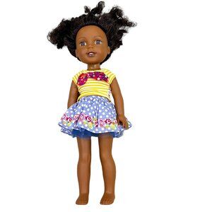 American Girl Wellie Wishers AA Kendall 14" Doll In Meet Outfit